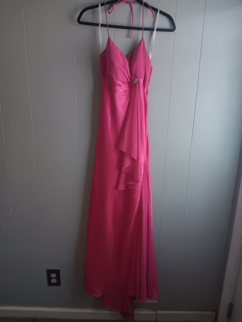 Pink Halter-Back Evening Gown Size 6